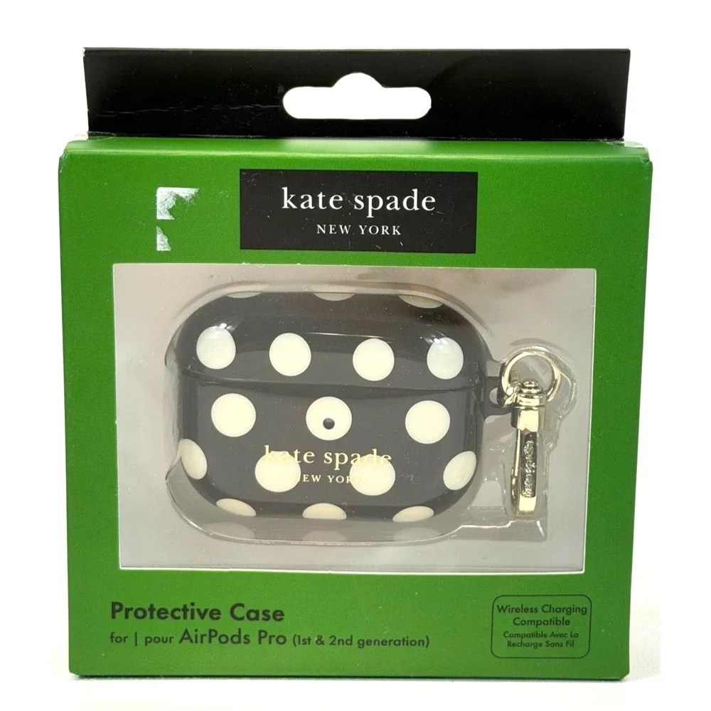 kate spade new york 'Dotted' Protective Case for AirPods Pro 1 & 2nd generation